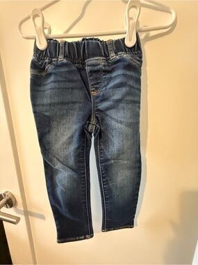 Toddler Elastic-Waist Blue Denim Jeans